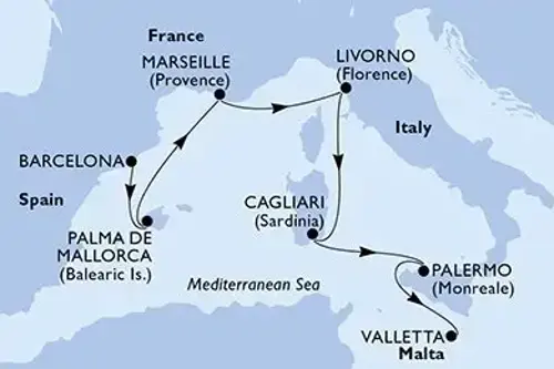 Cruise itinerary