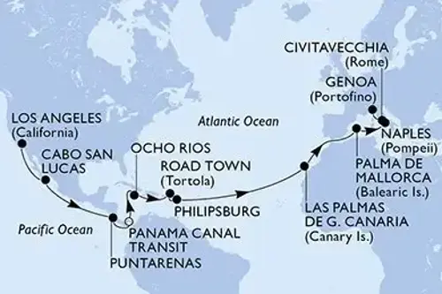 Cruise itinerary