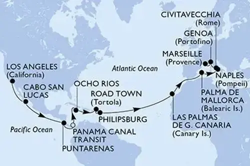 Cruise itinerary