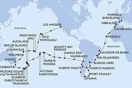 Cruise itinerary