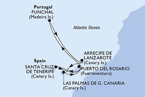 Cruise itinerary
