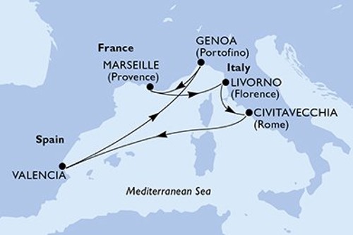 Маршрут круиза