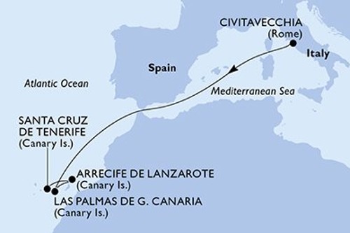 Cruise itinerary