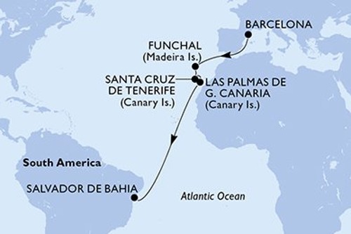 Cruise itinerary
