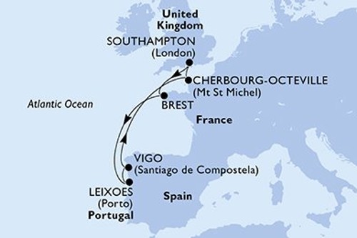 Маршрут круиза