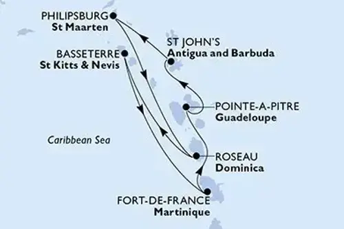 Cruise itinerary