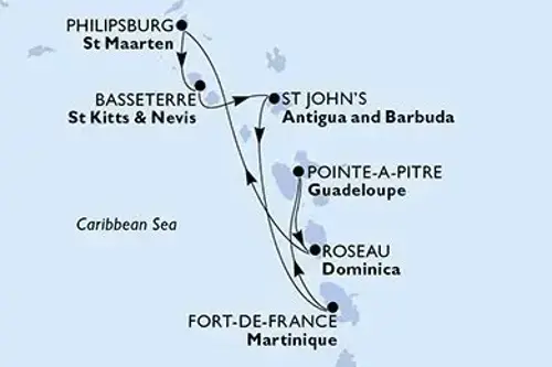Cruise itinerary