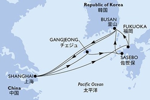 Маршрут круиза