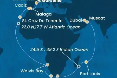 Маршрут круиза