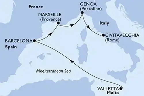 Маршрут круиза