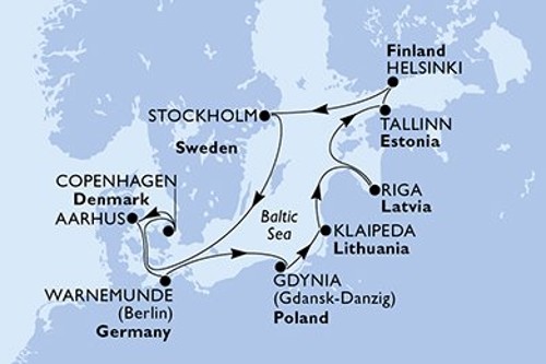 Маршрут круиза