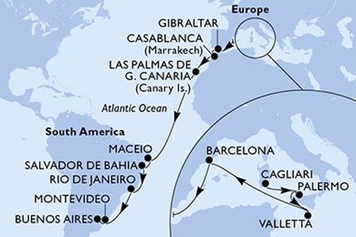 Cruise itinerary