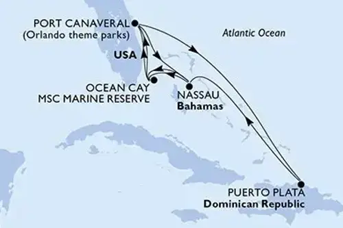 Маршрут круиза