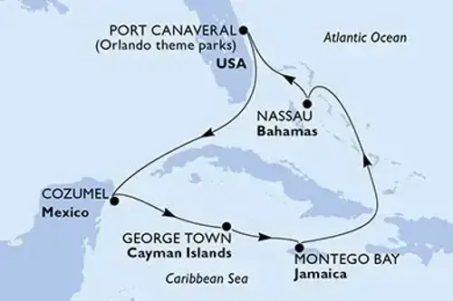 Cruise itinerary