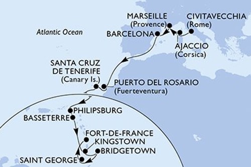 Cruise itinerary
