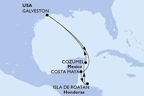 Cruise itinerary