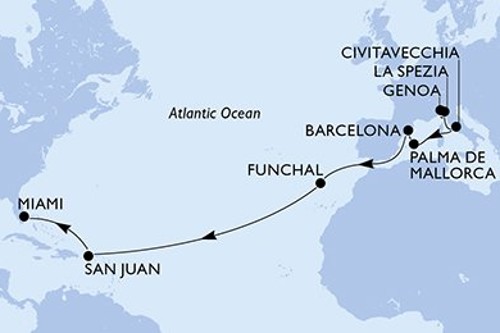 Cruise itinerary