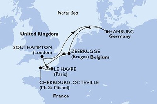 Маршрут круиза