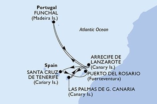Cruise itinerary