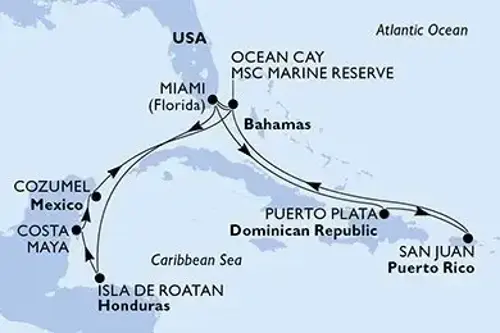 Маршрут круиза