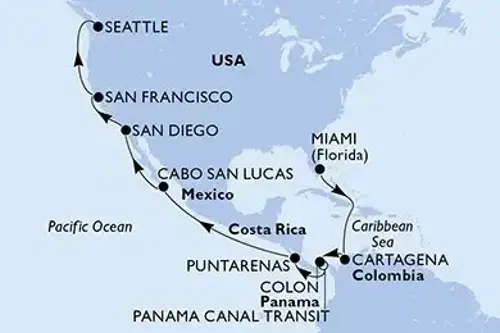 Маршрут круиза