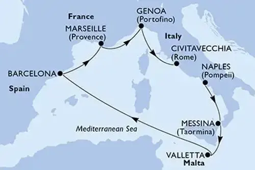 Маршрут круиза