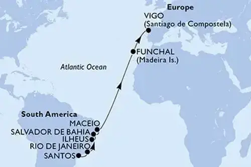 Cruise itinerary