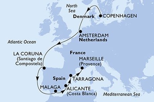 Cruise itinerary