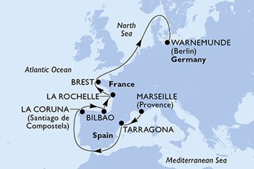 Маршрут круиза