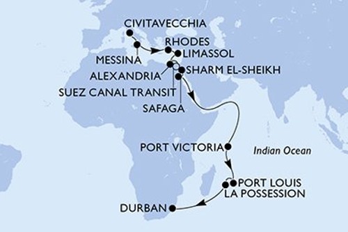 Cruise itinerary