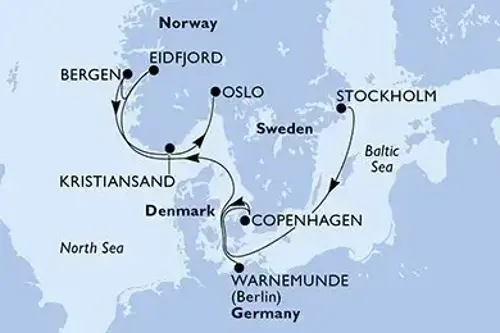 Маршрут круиза