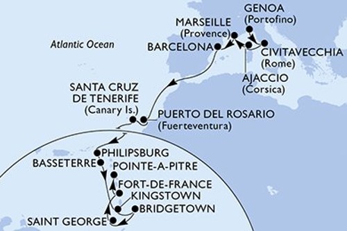 Cruise itinerary
