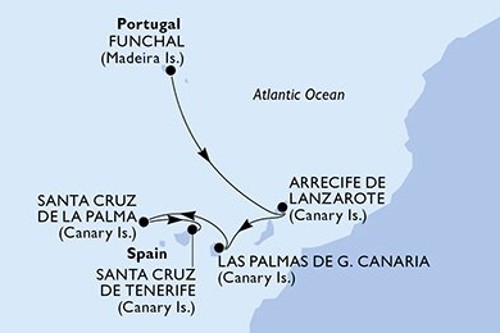 Cruise itinerary