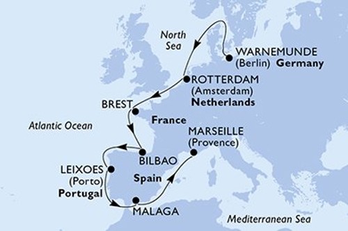 Маршрут круиза