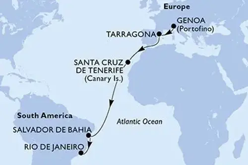 Маршрут круиза