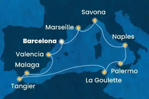 Маршрут круиза