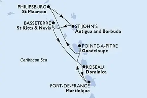 Cruise itinerary