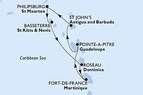 Cruise itinerary