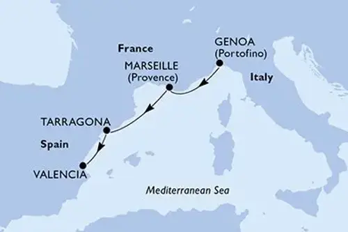 Cruise itinerary