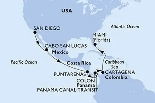 Cruise itinerary