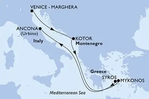 Cruise itinerary