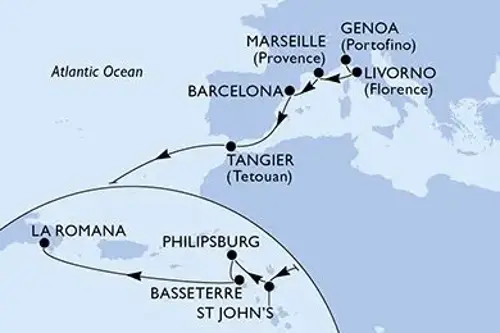 Cruise itinerary