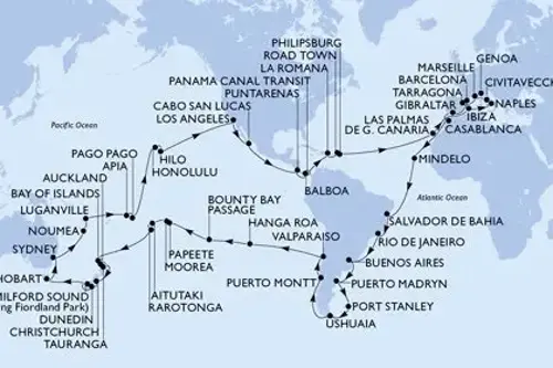 Cruise itinerary