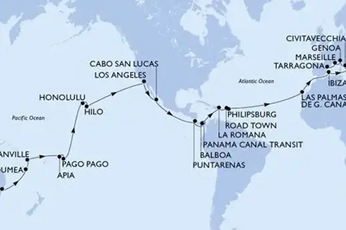 Cruise itinerary
