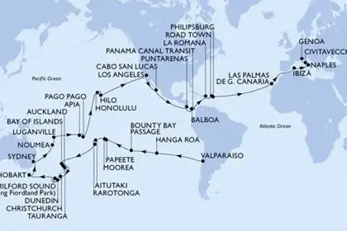 Cruise itinerary