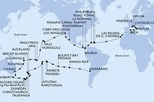 Cruise itinerary