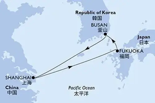 Cruise itinerary