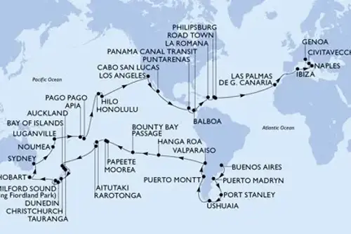 Cruise itinerary