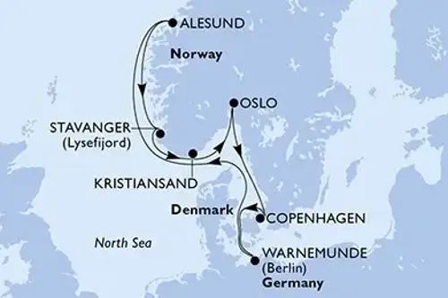 Cruise itinerary