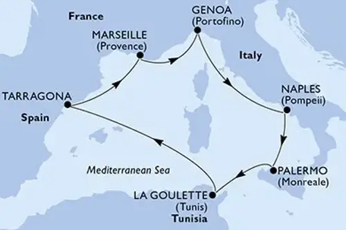 Cruise itinerary